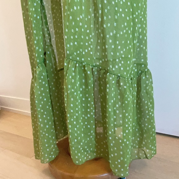 NEW Beach Bikini Cover Up - Light Green Patterned - Picture 8 of 10